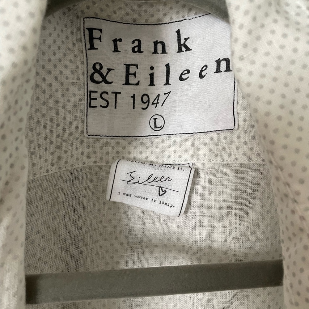 Frank & Eileen Polka Dot Linen Shirt
